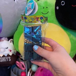 Black infinity cube fidget toy